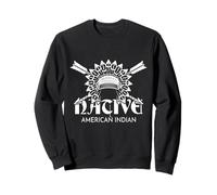 Tocado Nativo Americano Y Flechas Indio Jefe Vintage Sudadera