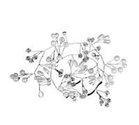 Tocado Novia 20pcs Women U-shaped Pin Metal Barrette Hair Clip Hairpins Simulated Pearl Bridal Tiara Accessories Wedding Hairstyle Tools(30cm Silver Plated)