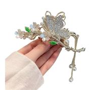 Tocado Novia 2pc Female Flower Pearls Tassel Hair Clip Back Of Head Women Temperament Korean Style Accessories Headwear(G-1 PC)
