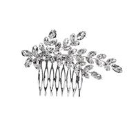 Tocado Novia Glittering Hair Combs Clips Fork Messy Bun Maker With Glass Diamond For Banquet Wedding Gown