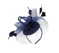Tocado para mujer, tocado para novia, boda, cóctel, fiesta, té, tocado elegante, clip para el pelo, flores de malla, sombrero de plumas para fiesta, iglesia, boda, cóctel