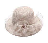 Tocado para novia, boda, té, fiesta de mujer, sombrero loco de novilla, caqui, Talla única