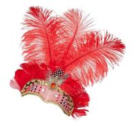 Tocado Showgirl - Diadema Cabaret Cosplay | Show Girl Tocado Accesorios, Diadema De Cabaret para Mujer para Festival Cóctel Carnaval Boda Reunión Mascarada