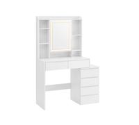 Tocador con Luces LED de Brillo Ajustable Blanco Nube