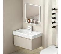 Tocador de Baño de Aluminio Panal Moderno Montado en Pared, Gabinete Mini Compacto y Estrecho para Espacios Reducidos