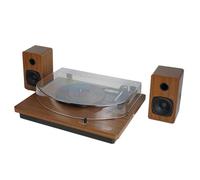 Tocador de LP Technaxx BT con Altavoz estéreo, Tocadiscos para Discos de Vinilo con Bluetooth y Altavoces estéreo externos TX-188 - Bluetooth V5.0, Salida RCA, 3 velocidades, Conector AUX-IN