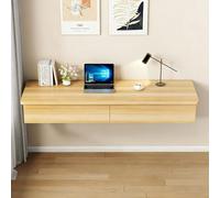 Tocador de Maquillaje Mesa Escritorio Ahorrar Espacio Escritorio de Computadora Doméstico Table rústico Simple para computadora portátil para Estudio,Dormitorio(Natural,80x40cm/32x16in)