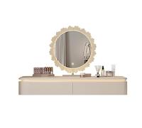 Tocador esquinero flotante con luces, escritorio montado en la pared para dormitorio, vestidor, espacios pequeños