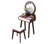 Tocador nórdico de madera maciza de alta gama, para dormitorio, moderno, minimalista, pequeño apartamento, tocador completo de madera maciza (color: estilo 3) (estilo 1)
