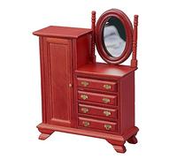 Tocador para casa de muñecas, maquillaje mini vintage para sala de estar