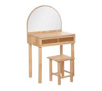 Atmosphera - Tocador y Taburete Infantil - Madera de hevea y Cristal
