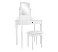 Tocador velia madera blanco 42x73x130 cm