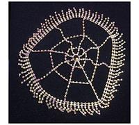 Tocados Caída de la frente de la frente del imbécil de la frente del imbécil de lujo for las mujeres con los pedazos de pelo de cristal hecho a mano con los accesorios del cabello Tocado Boda(AB Gold)
