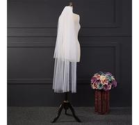 Tocados de Boda Tulle Wedding Veil Bridal Veil, adecuado for accesorios de boda Tocado Novia (Color : B Ivory)