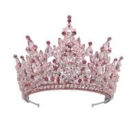 Tocados de Mujer, Tiaras de Corona de joyería for el Cabello for Mujer Tiaras de Novia de Cristal Rojo Vintage Coronas de Reina Diadema de Desfile de Diamantes de imitación Accesorios for el Cabello d