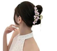 Tocados De Pelo Boda 2pc Female Flower Pearls Tassel Hair Clip Back Of Head Women Temperament Korean Style Accessories Headwear(A-1 PC)