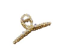 Tocados De Pelo Boda 2pc Pearl Flower Tassel Hair Claw For Women Cute Sweet Clip Fashion Elegance Headdress Korean Accessoires(Color-17)