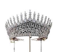 Tocados for Mujer,Joyería for el Cabello Corona Tiaras for Mujer Joyería Desfile Accesorios for el Cabello Tiaras clásicas y Elegantes Princesa Novia Hecha a Mano Corona de Boda con circonitas for Muj
