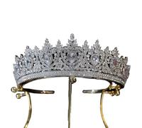 Tocados for Mujer,Joyería for el Cabello Corona Tiaras for Mujer Tiaras de Lujo Diadema de Cristal Vintage Fiesta de Desfile Corona de Amor for Mujer Accesorios for el Cabello de Boda Nupcial Joyería(