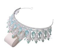 Tocados for Mujer,Joyería for el Cabello Tiaras de Corona for Mujer Bosque de Lujo Rosa Azul Ópalo Cristal Tiaras Nupcial Corona de Reina Real Rhinestone Diadema de Desfile Accesorios for Trajes de Ca