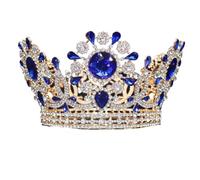 Tocados for mujer, joyería for el cabello, tiaras de corona for mujer, corona de rey de cristal real, tiaras y coronas de novia, joyería for el cabello de reina, desfile, diadema de graduación, tocado