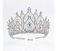 Tocados for mujer, joyería for el cabello Tiaras de corona for mujer Miss Universo Tiaras nupciales en forma de corazón Reina real Coronas grandes for mujer Accesorios for el cabello de boda Diadema d