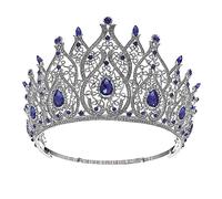 Tocados for mujer, joyería for el cabello Tiaras de corona for mujer Miss Universo Tiaras nupciales en forma de corazón Reina real Coronas grandes for mujer Accesorios for el cabello de boda Diadema d