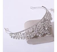 Tocados for mujer, joyería for el cabello Tiaras de corona for mujer Tiaras de novia de pavo real de cristal Corona de diamantes de imitación Diadema de desfile Tocados de princesa Fiesta Boda Accesor