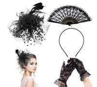 Tocados Invitada Boda de Estilo Vintage - Tocados Madrina Elegantes con Plumas y Velo de Red, Añade un Toque Sofisticado a tu Vestimenta de Boda