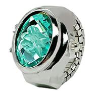 TocaFeank Anillos De Reloj para Mujer Dedo,Reloj De Anillo De Dedo,Novedad Relojes Bling - Reloj de Dedo Vintage Creativo, Relojes de Dedo de joyería Ajustables para Dedo de Mujer