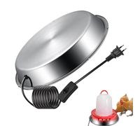 TocaFeank Bebedero calentado para aves de corral, calentador de bebedero para pollos - Temperatura base del bebedero caliente para aves de corral ajustable para climas fríos | Suministros de granja de