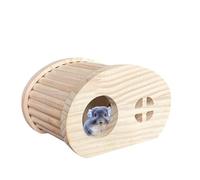 TocaFeank Cama de la casa del hámster,Casa de Madera del hámster | Hábitat de Animales pequeños,Jaula de Juguete, casa de hámster, decoración de hábitats, casa, escondite de Animales pequeños para