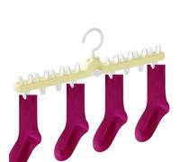 TocaFeank Colgador para Secar Calcetines | Colgador Compacto con Pinzas | Percha para Secar Ropa | para Casa Lavandería Dormitorio Universidad Autocaravana Apartamento Balcón Baño Interior Exterior