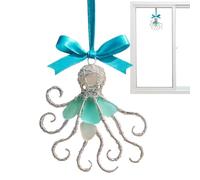 TocaFeank Colgante de Acrílico,Divertido Pulpo Y Tortuga En Marino - Figura de Animal Marino en 2D Colgante de Acrílico,para Amantes de la Playa Decoración Sala Dormitorio Comedor Jardín