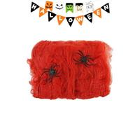 TocaFeank Decoración de telaraña,Tela de araña Decorativa,Telarañas Decorativas realistas de Halloween | Telaraña gótica con decoración de arañas, Decoraciones de Casas de Vacaciones para Bares,