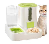 TocaFeank Dispensador de comida para gatos, comederos automáticos para gatos - Dispensador automático de comida para mascotas | Comedero reutilizable que ahorra espacio, fuente de agua para gatos para