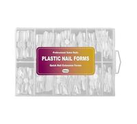 TocaFeank Formas para Extensiones de Uñas,120 Unidades de Moldes Dobles para Construcción de Uñas | Tamaños Múltiples Transparentes Para Diseño De Manicura,Para Principiantes Y Profesionales