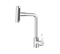 TocaFeank Grifo De Cocina Con Spray Acabado Cromado,Salida De Agua En Cascada Giratoria Práctica,Grifo De Fregadero Para Cocina Comercial | Para Lavadero Bar Granja Y Limpieza