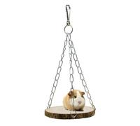 TocaFeank Hamaca de la casa de la Cama del hámster,Hamaca de la Jaula del hámster - Cama Columpio de Madera colgada - cálido para Animales pequeños, Columpio de Madera para Conejos, Loros,