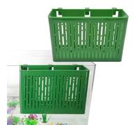 TocaFeank Macetero para Acuario con pecera, Soporte para Plantas para Acuario | 2 macetas Colgantes de Gran Capacidad para Acuario - Decoraciones de fácil instalación con 3 Clips,