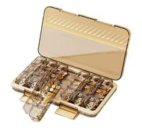TocaFeank Pastillero de viaje, organizador semanal de pastillas - Cajas de pastillas de viaje transparentes Caja de medicamentos portátil,Dispensador de pastillas, organizador de pastillas medicinales