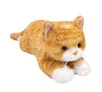 TocaFeank Peluche de Gato con Peso | 46 Centímetros Juguete de Peluche Reconfortante - Almohada Compañera de Sueño para Gato,para Niños, Adultos, Guardería, Hogar, Cama, Sofá, Cumpleaños, Navidad,