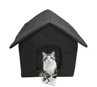 TocaFeank Refugio Exterior para Gatos | Refugio Cálido para Gatitos,Tienda Impermeable Antiviento de Tela Oxford para Mascotas Perros Gatos en Balcones Porches Exteriores