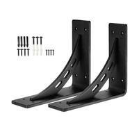 TocaFeank Soporte De Barra Para Armario De Alta Resistencia - Soportes Resistentes De 90 Grados - Apoyos para Estantes de Metal,Para Familia, Amigos, Cocina, Garaje, Granja, Interior, Exterior y