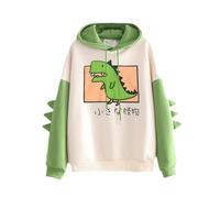 TocaFeank Sudaderas con Capucha de Dinosaurio para niñas, Sudadera de Dinosaurio para Mujer,Sudaderas con Capucha de Dinosaurios para Hombres - Tipo Suelto Dibujos Animados Lindo Dinosaurio impresión