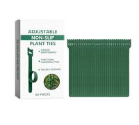 TocaFeank Sujetadores Para Plantas De Jardín | 30 Soportes Ajustables,Tiras Antideslizantes Para Crecimiento Saludable, Herramientas Ajustables De Sujeción Para Interior Y Exterior