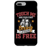 Tócame y tu primera lección de boxeo es Free Boxer Fighter Carcasa para iPhone 7 Plus/8 Plus