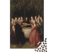Tocando el laúd en un Banquete Estilo Medieval Rompecabezas Puzzle,38x26cm/1000pcsAdulto Juego Educativo Decoración del Hogar