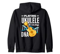 Tocando el Ukelele Está en mi ADN Músico Sudadera con Capucha