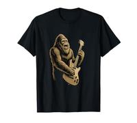 Tocar Guitarra Rock Música Sasquatch Camiseta